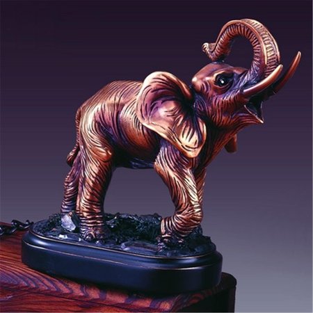 MARIAN IMPORTS Marian Imports F13015 Elephant Bronze Plated Resin Sculpture - 6 x 3 x 5.5 in. 13015